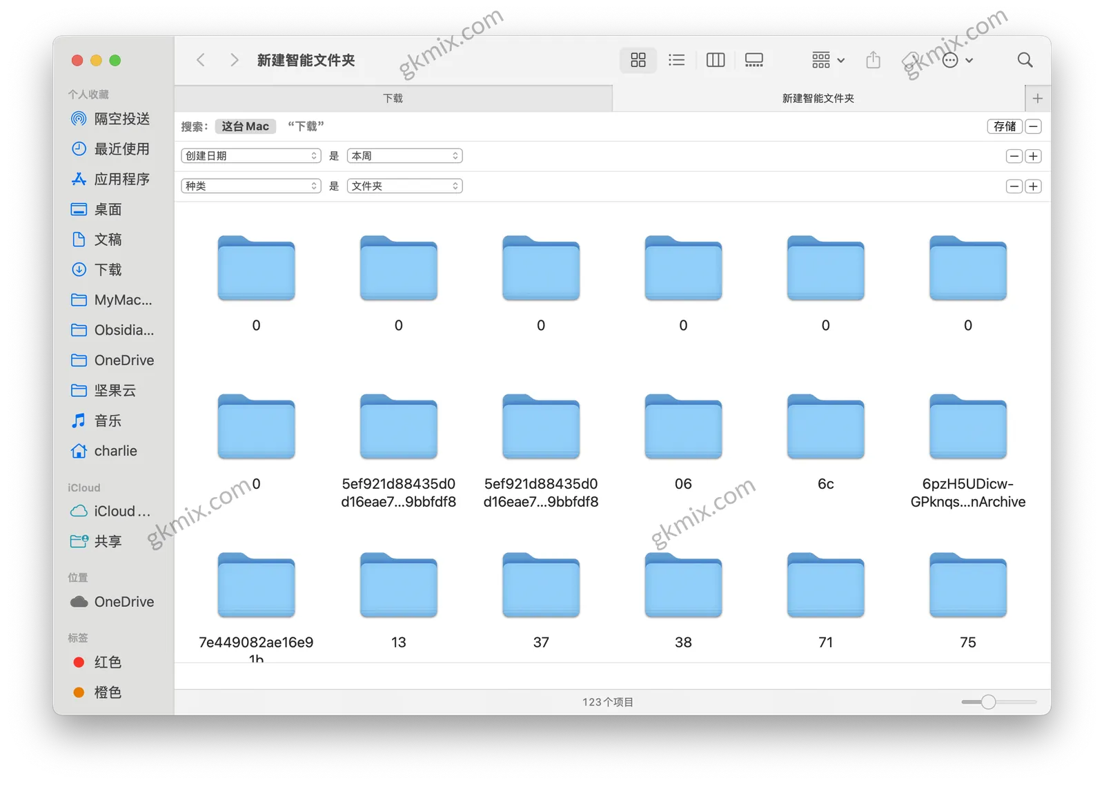 Mac 隐藏功能:智能文件夹设置界面